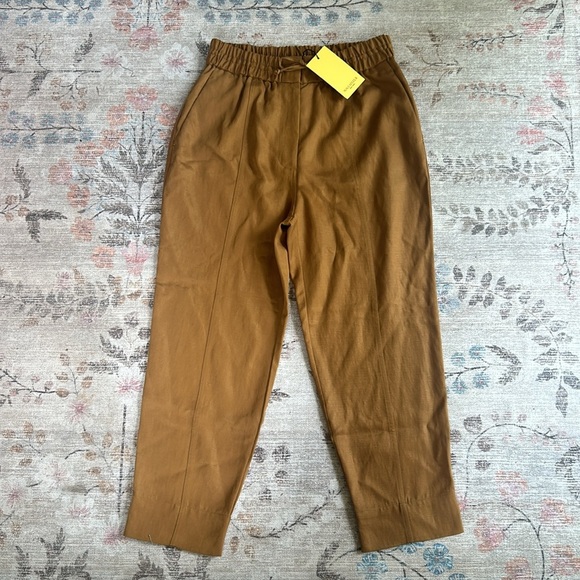 MM Lafleur The Shane 2.0 Drawstring Pant Everyday Twill In Acorn NWT Size 4 - Picture 8 of 15